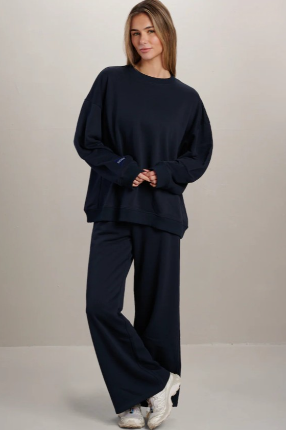 SEAAV Damen vegan Lounge Set Mitternachtsblau
